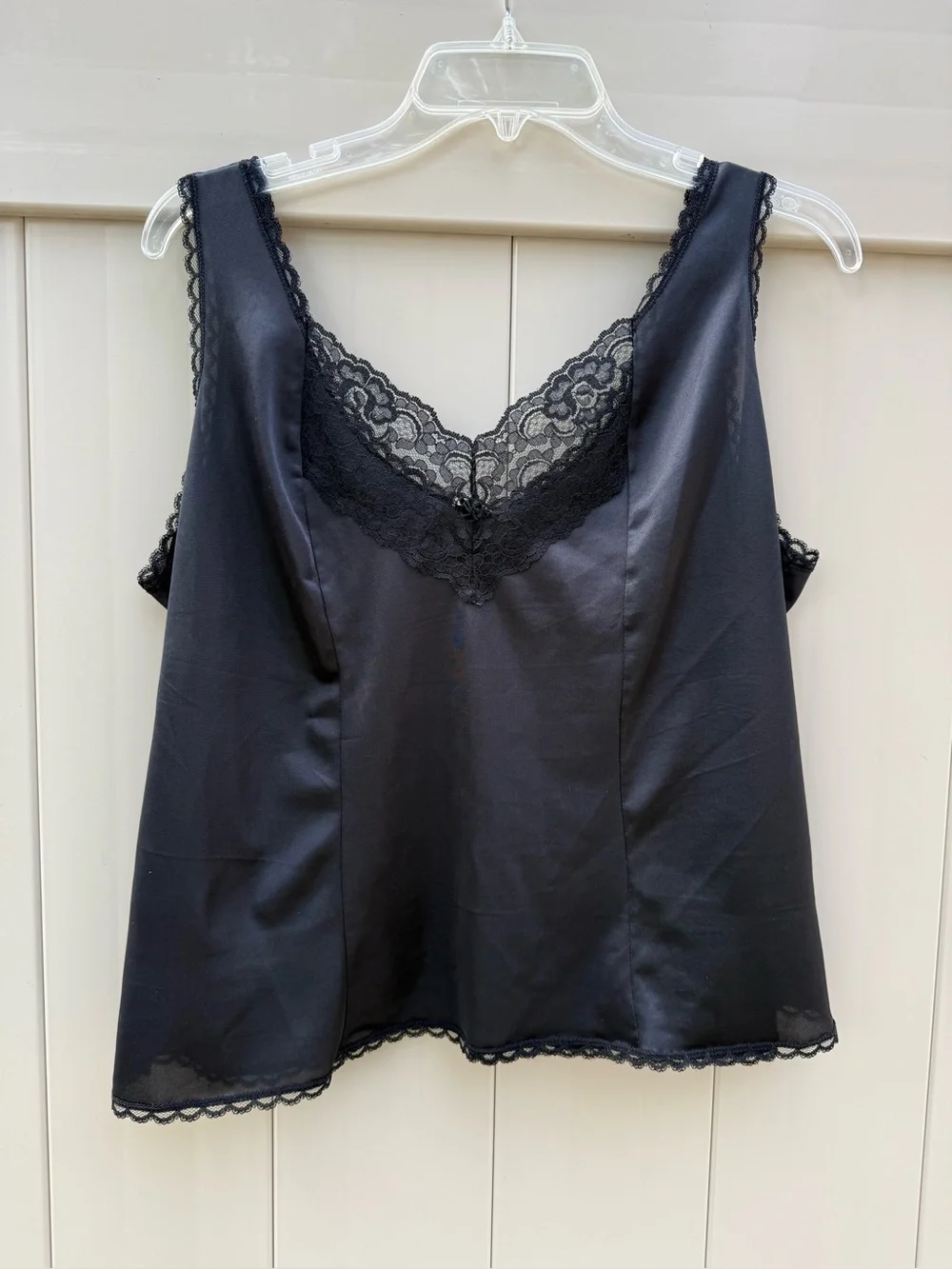 Vintage Black Lace Cami L/XL - Picture 1 of 5